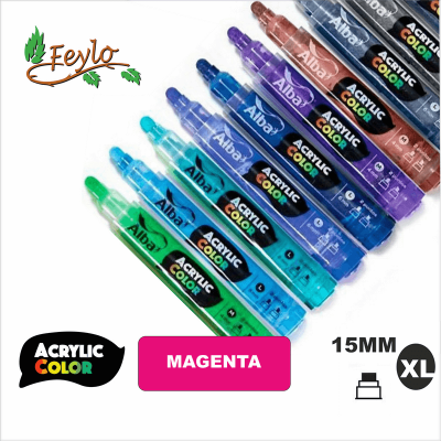 Acrylic Colour Magenta Punta 15mm