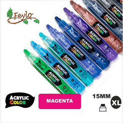 Acrylic Colour Magenta Punta 15Mm