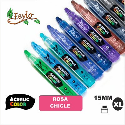 Acrylic Colour Rosa Chicle Punta 15Mm