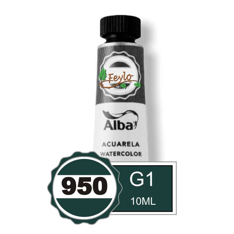 Acuarela Alba Profesional G1 X 10Cc Verde Permanente