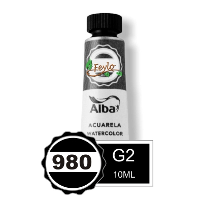 Acuarela Alba Profesional G2 X 10Cc Negro Marfil