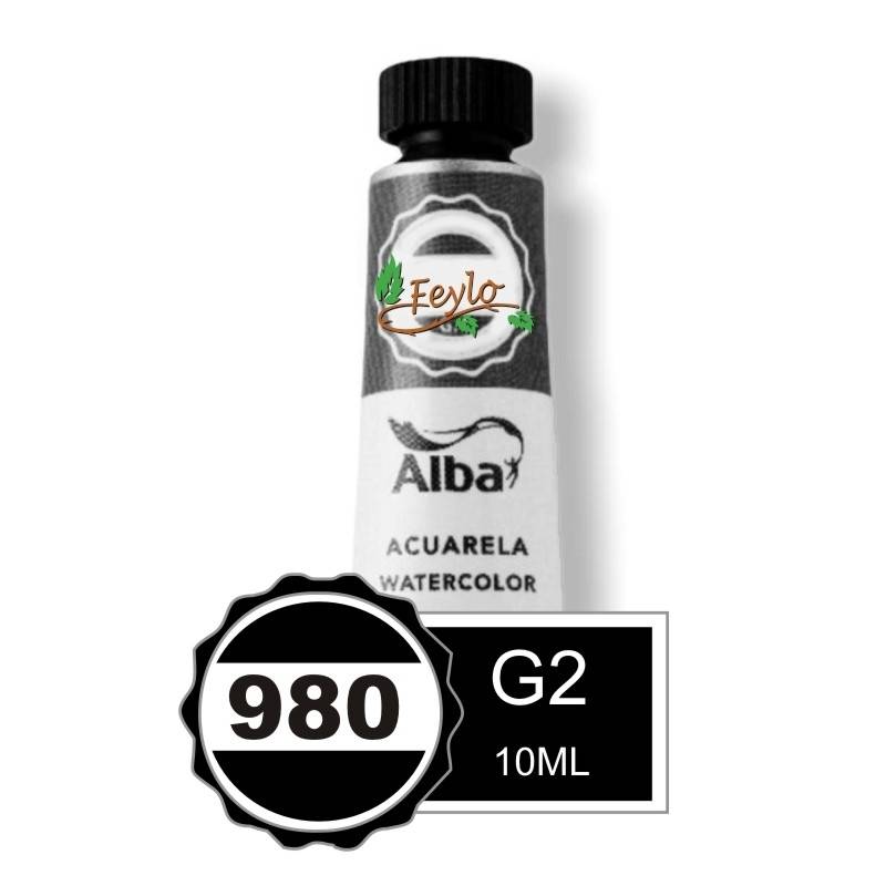 Acuarela Alba Profesional G2 X 10Cc Negro Marfil