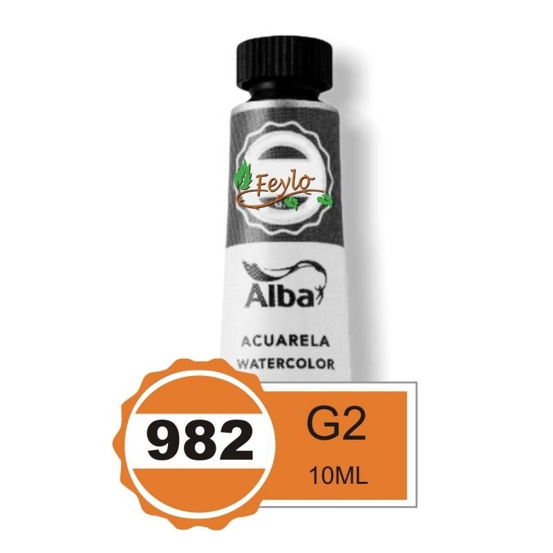 Acuarela Alba Profesional G2 X 10Cc Naranja Permanente