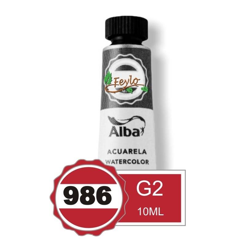 Acuarela Alba Profesional G2 X 10Cc Rojo Permanente