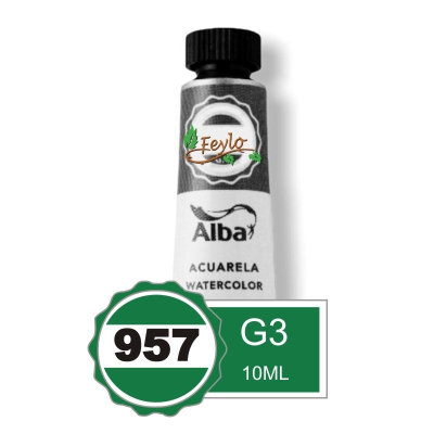 Acuarela Alba Profesional G3 X 10Cc Verde Claro