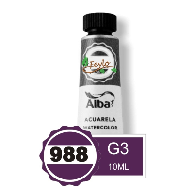 Acuarela Alba Profesional G3 X 10Cc Violeta Quinacridona