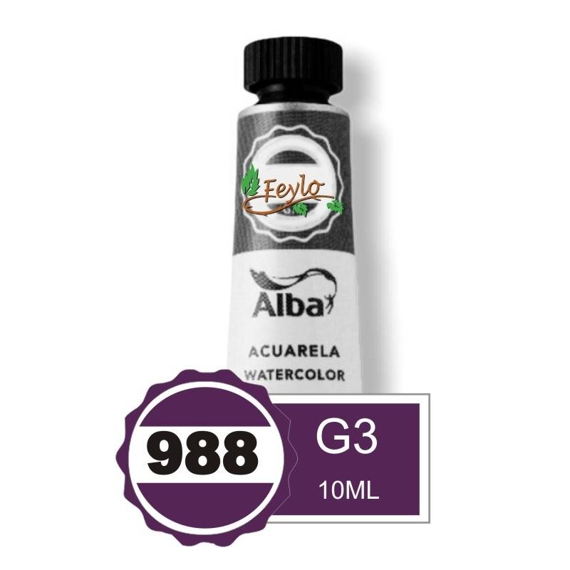Acuarela Alba Profesional G3 X 10Cc Violeta Quinacridona