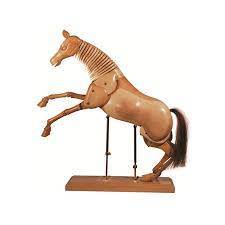 Caballo Articulado De Madera 12  Pulgadas