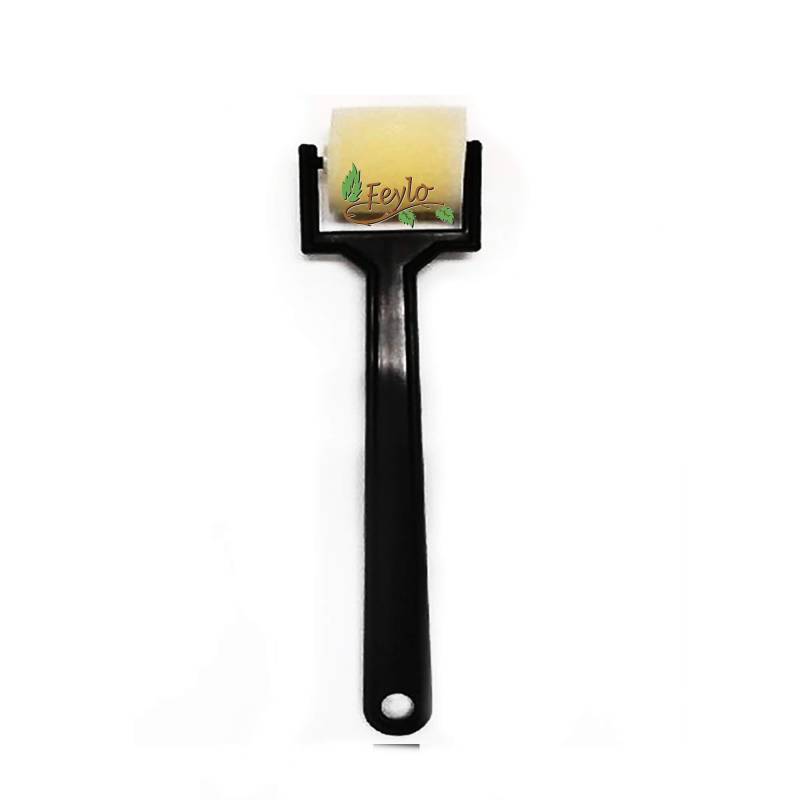 Rodillos De Goma Espuma Mango Plastico  4 Cm