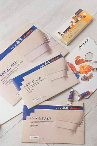 Block Canvas Texturada A4 Gesso 280 Grs X 10 Hojas