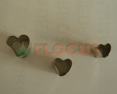 Cortante Flogus Juego Mini De 3 Corazones Lagrima