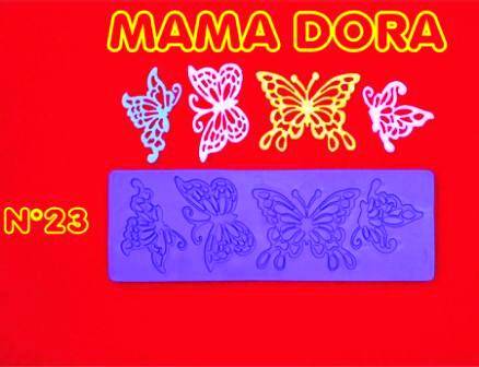 Moldes De Caucho Mariposa M. Dora Nº23