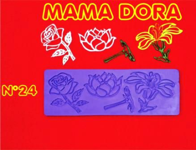 Moldes De Caucho Rosas M. Dora Nº24