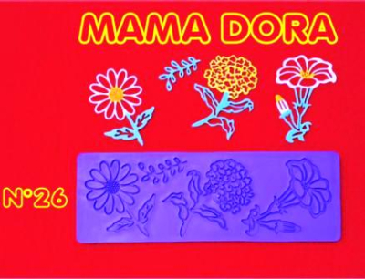 Moldes De Caucho Crisantemo M. Dora Nº26