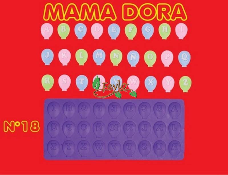 Moldes De Caucho Globos M. Dora Nº18
