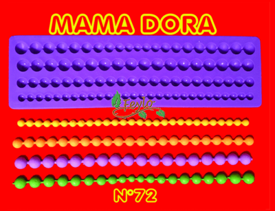 Moldes De Caucho Perlas M. Dora Nº72