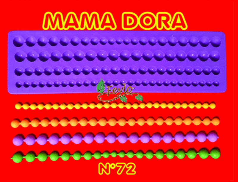 Moldes De Caucho Perlas M. Dora Nº72