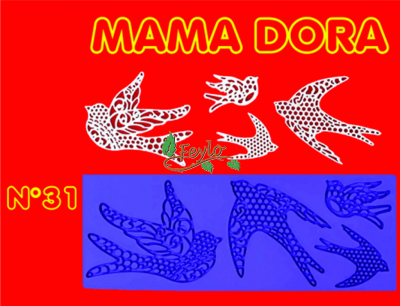 Moldes De Caucho Pajaritos M. Dora Nº31