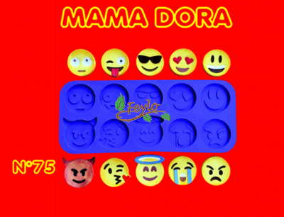 Moldes De Caucho Emoticones M. Dora N75