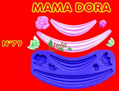 Moldes De Caucho Hojas Faldon M. Dora Nº79