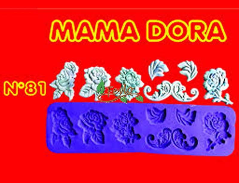 Moldes De Caucho Flores Y Hojas M. Dora N81