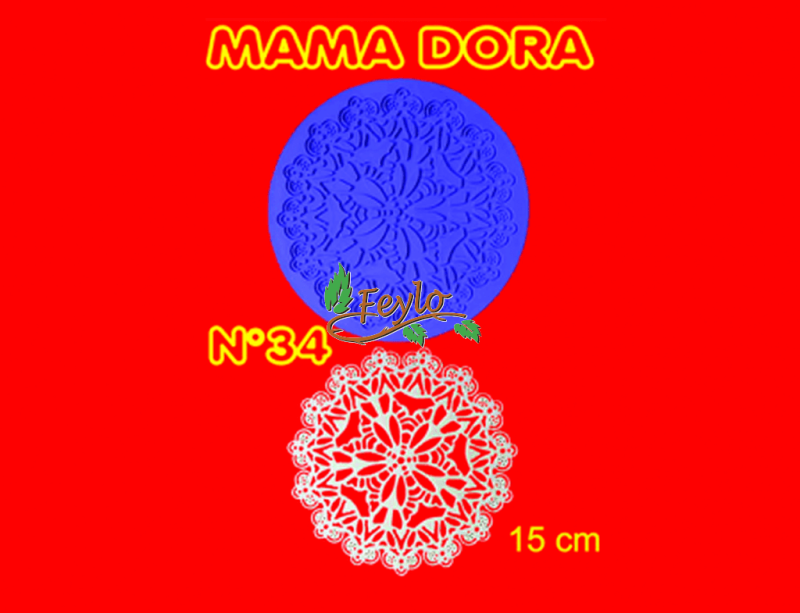 Molde De Caucho Mandala M. Dora Nº34