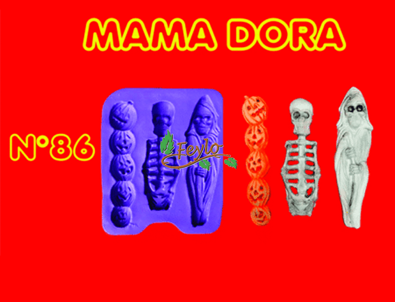 Moldes De Caucho Esqueleto M. Dora Nº86