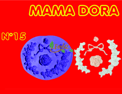 Moldes De Caucho Corona De Flores M. Dora Nº15