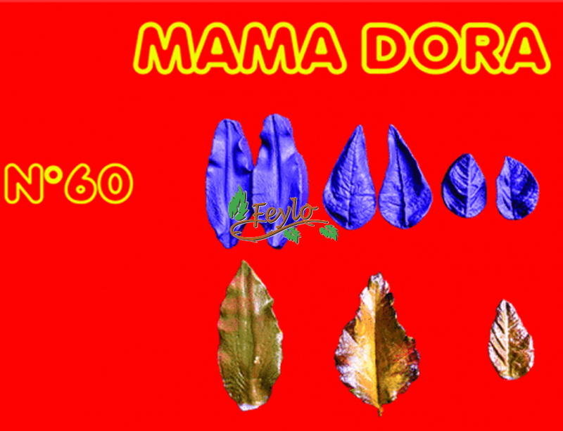 Moldes De Caucho Nervadura Hoja X3 M. Dora Nº60