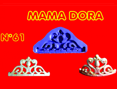 Moldes De Caucho Corona Princesa M. Dora N61