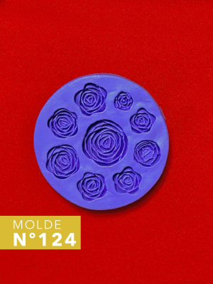 Moldes De Caucho Rosas Varias M. Dora Nº124