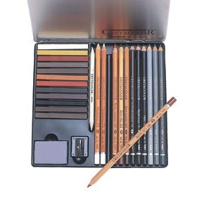 Set De Arte Lata Sepia- Carbon X 10 