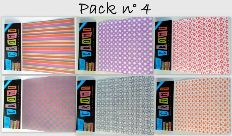 Papel Para Origami 56 Grs 15x15cm X 36 Unid Pack 4