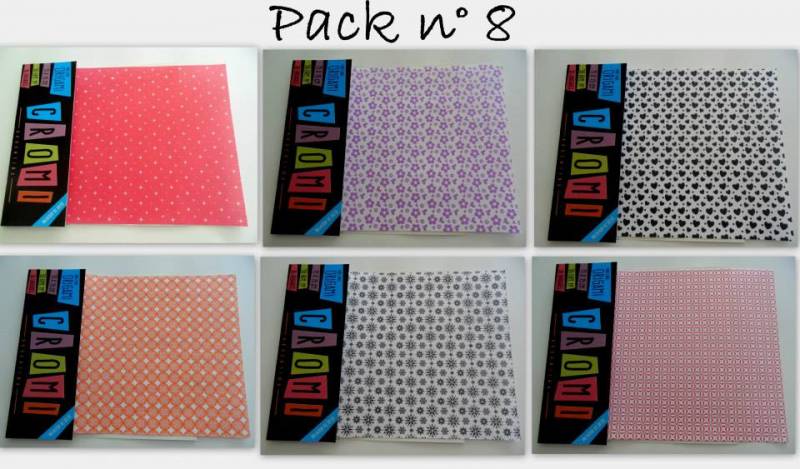 Papel Para Origami 56 Grs 15x15cm X 36 Unid Pack 8
