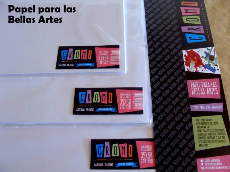 Papel Dibujo Cromi A4 X 180 Grs X 10 Unidades