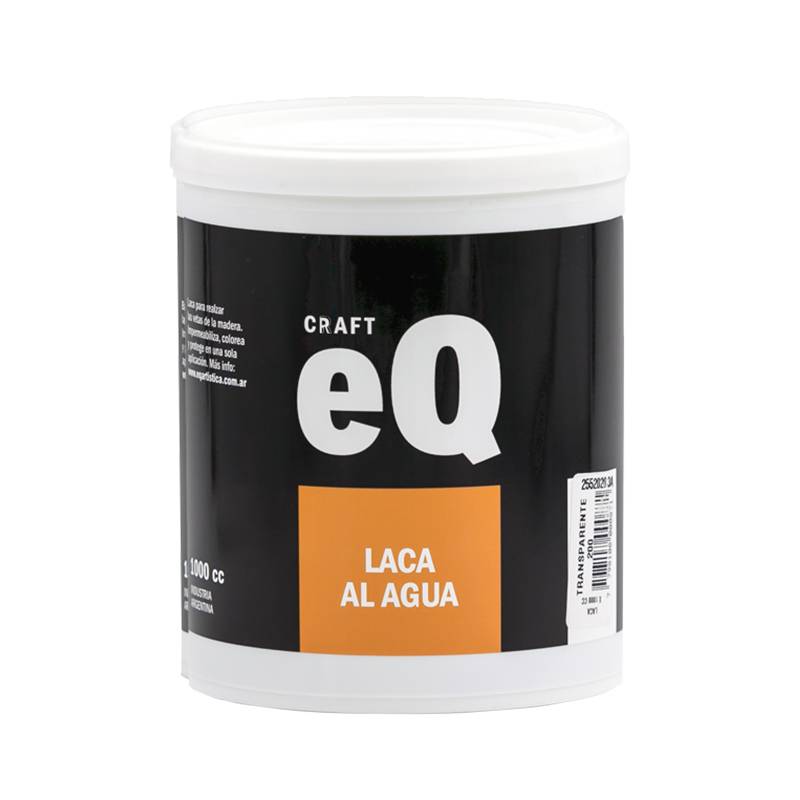 Laca Al Agua Eq Incolora O De Color X 1Lt