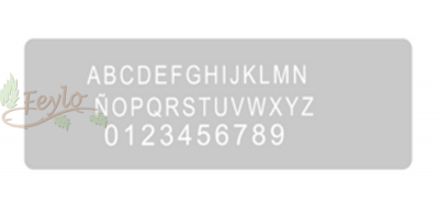 Stencil Eq Grande 13.5 X 30 Cm 24 - Letras Y Numeros