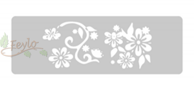 Stencil Eq Grande 13.5 X 30 Cm 64- Sueño Floral