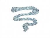 Dimensional 3D Eq Arte Glitter Plateado