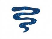 Dimensional 3D Eq Arte Glitter Azul