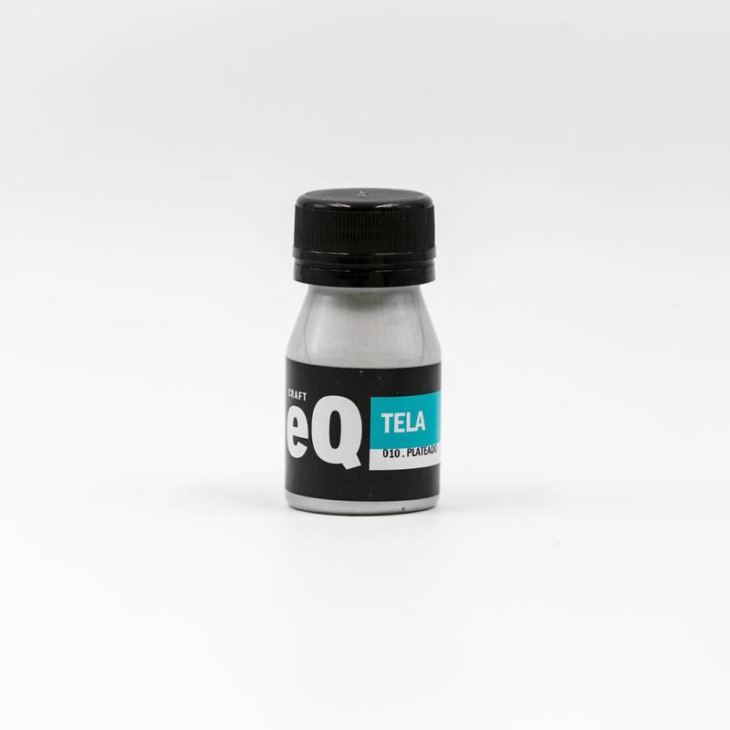 Pintura De Tela Eq Arte Plateado X 37Cc