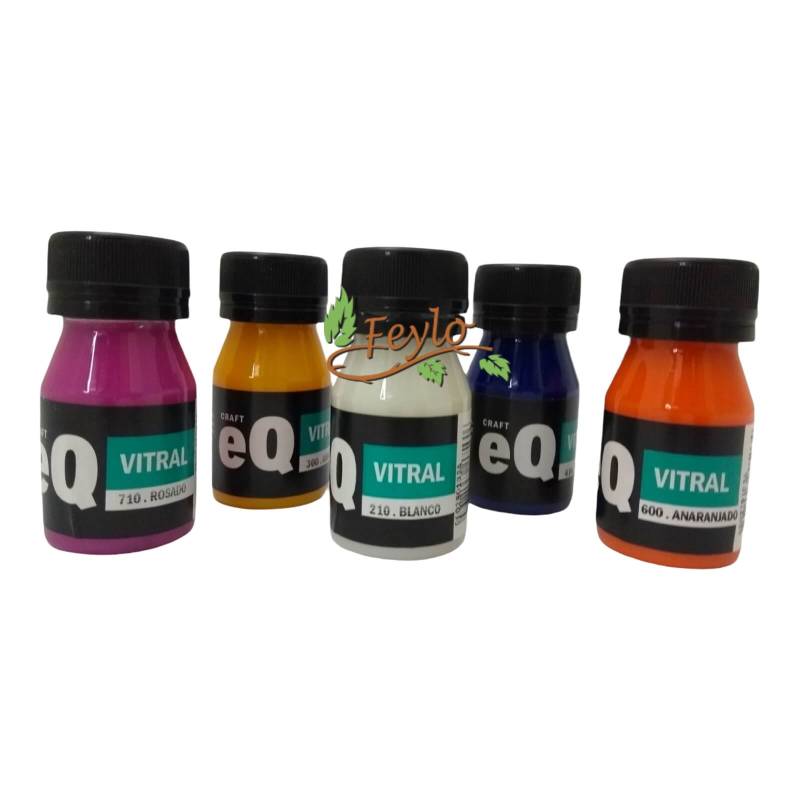 Promo Laca Vitral Al Agua Eq Arte X 5 Unidades