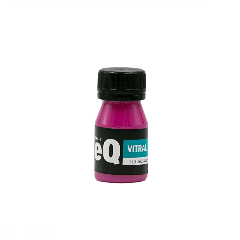 Laca Vitral Al Agua Eq Arte X 37Ml Rosado