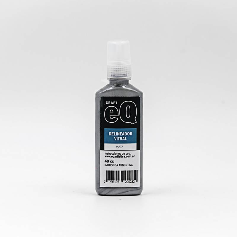 Delineador Vitral Eq Arte X 40 Ml Plata