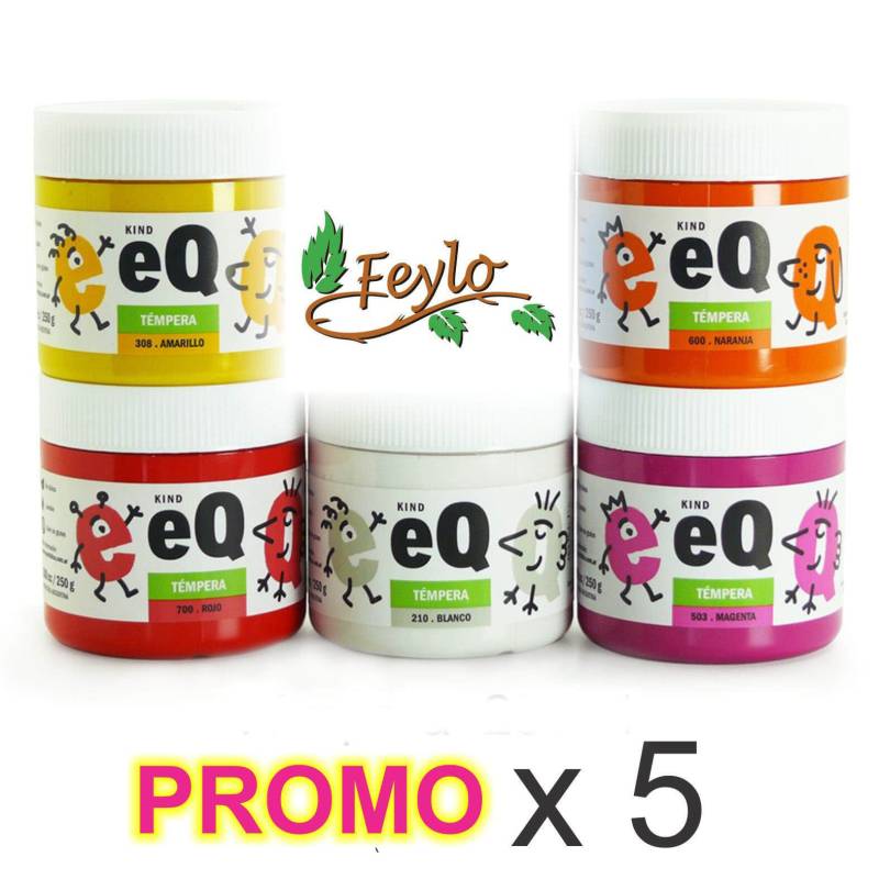 Promo Temperas Eq (Tradicional) X 5 Unidades