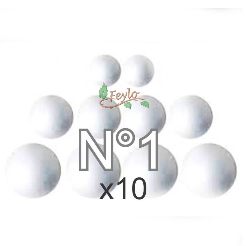 Esferas De Telgopor N1 X 10 Unidades