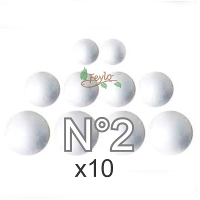 Esferas De Telgopor N2 X 10 Unidades