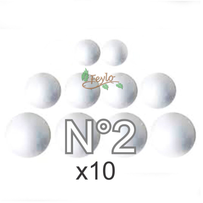 Esferas De Telgopor Nº2 X 10 Unidades