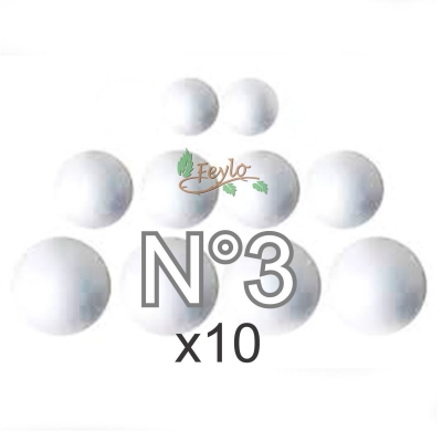 Esferas De Telgopor N3 X 10 Unidades