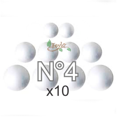 Esferas De Telgopor N4 X 10 Unidades